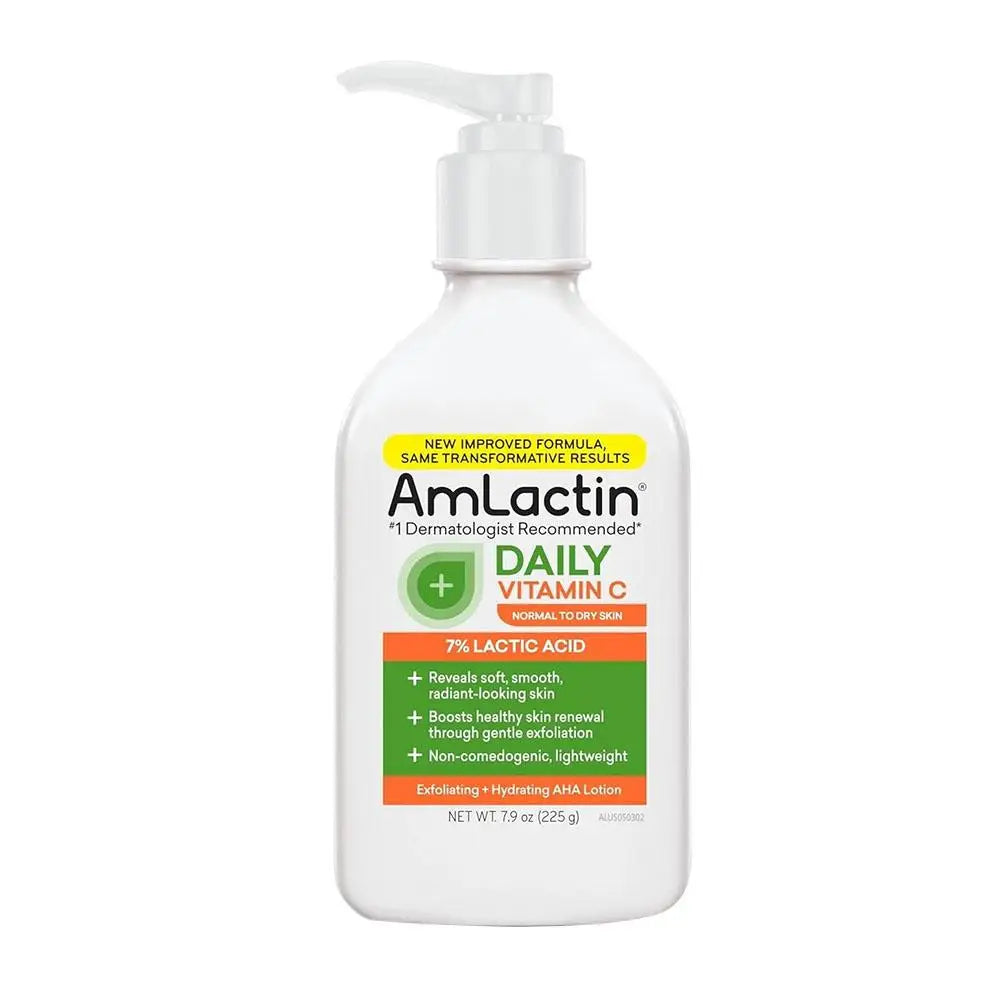 Amlactin Moisturizing Body Lotion With Fruit Acid Gently Exfoliates Dead Skin Cells Reduce Roughness For Seasonally Sensitive Sk