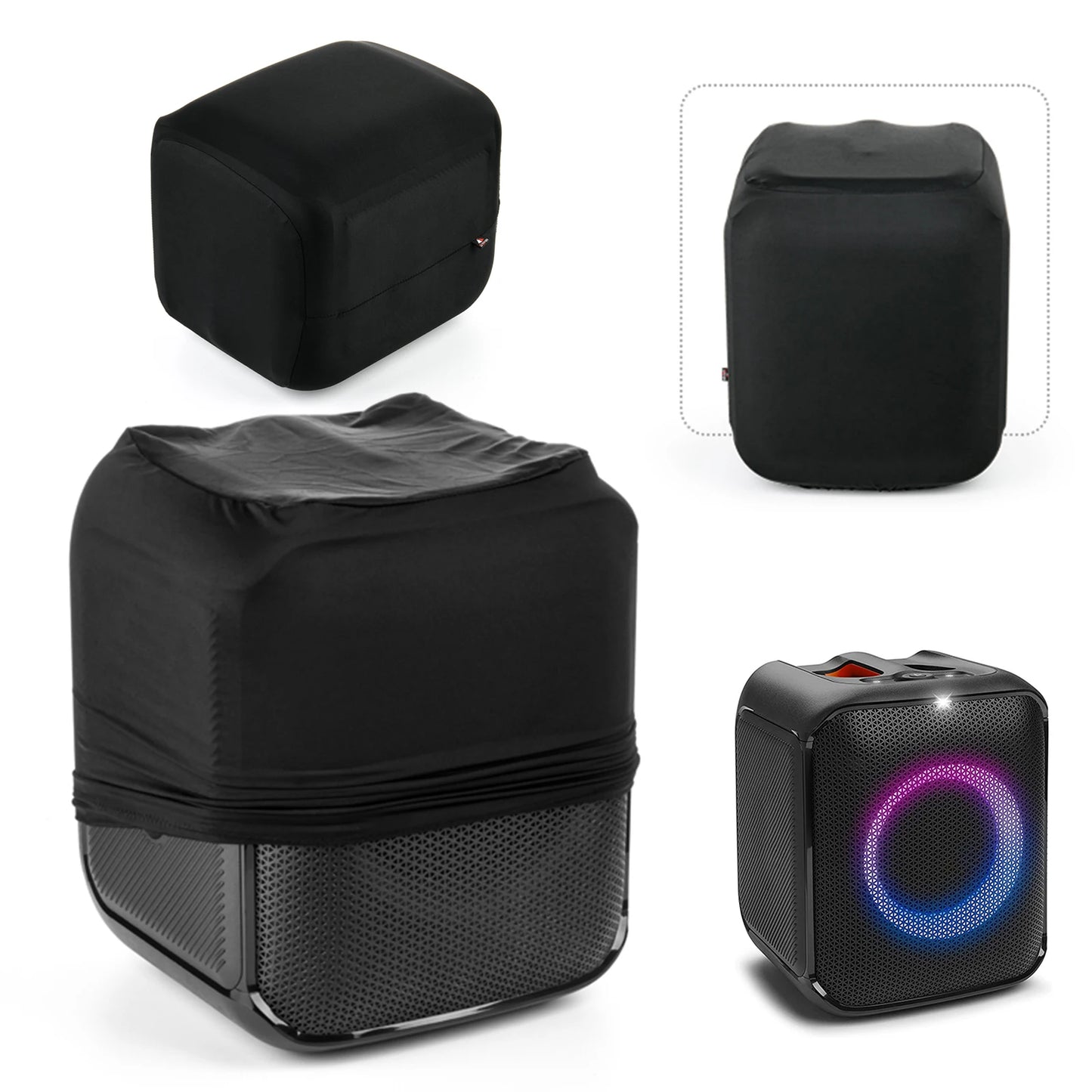 Speaker Case Dust Case Stretchable Speaker Slip Sleeve High Elasticity with Elastic Band for Partybox Encore Essential