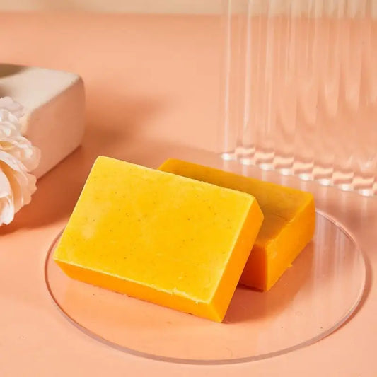 Lemon Turmeric Kojic Soap,Natural Handmade Soap,Turmeric Soaps Bar For Face And Body, Smooth Skin Tumeric Soapes,Deep Cleansing Soaps For Men & Women
