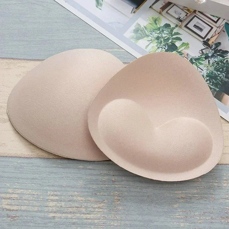 1-2pairs Silicone Bra Inserts Breast Pads Sticky Push-up Women Bra Cup Thicker Nipple Cover Patch Bikini Inserts for Swimsuit