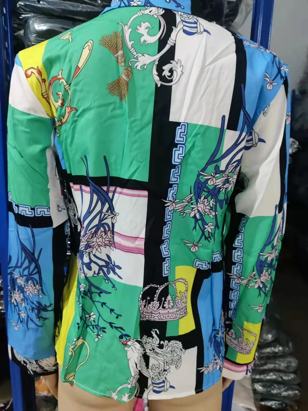 2026 Summer New Women's Long-sleeved Shirt, Single-breasted Printed Shirts Fashion Casual Tops Camisa Female Chemise S-XXL