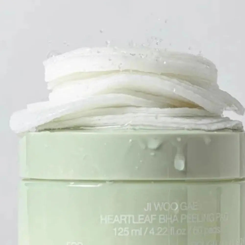 Celimax Ji Woo Gae Heartleaf BHA Peeling Pad For Rough Dull Skin Exfoliating Cotton Sheet Deeply Moisturize Nourish Facial Patch