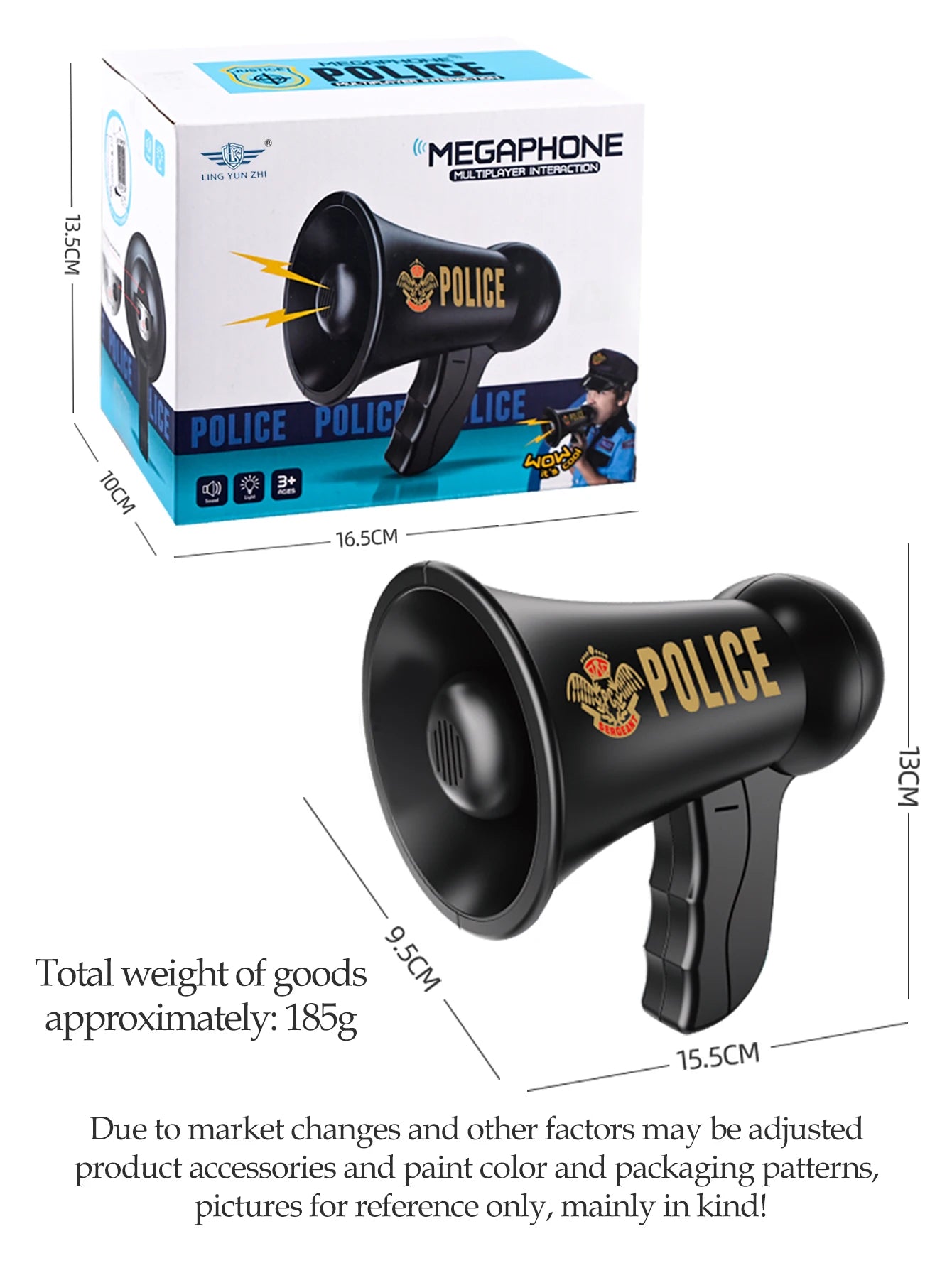 Speaker Children Toys, Megaphone Bullhorn Toy Cool Voice Changer Loud Speaker Speak or Siren Voice Gifts for Boys and Girls