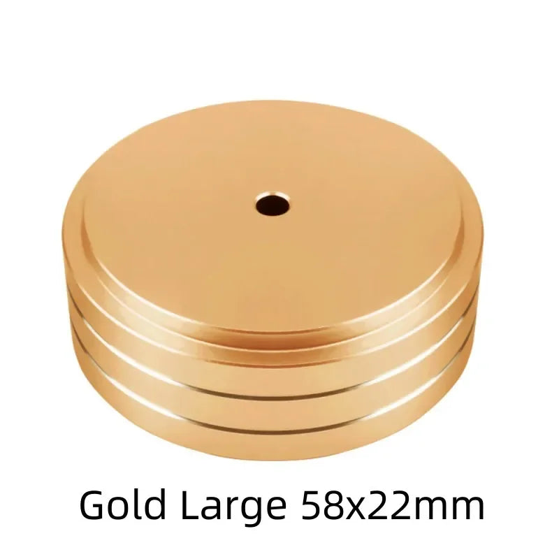 Speaker Spikes Stand Feet Pad Foot For Speakers CD Amplifier 58x22mm 40x20mm Aluminum Alloy Rubber Portable Audio Video 4sets