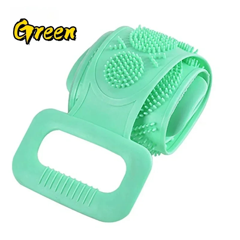 4/2/1PCS Body Sponge Silicone Brushes Bath Towels Scrubber Rubbing Back Peeling Massage Shower Belt Extended Skin Clean Brushes