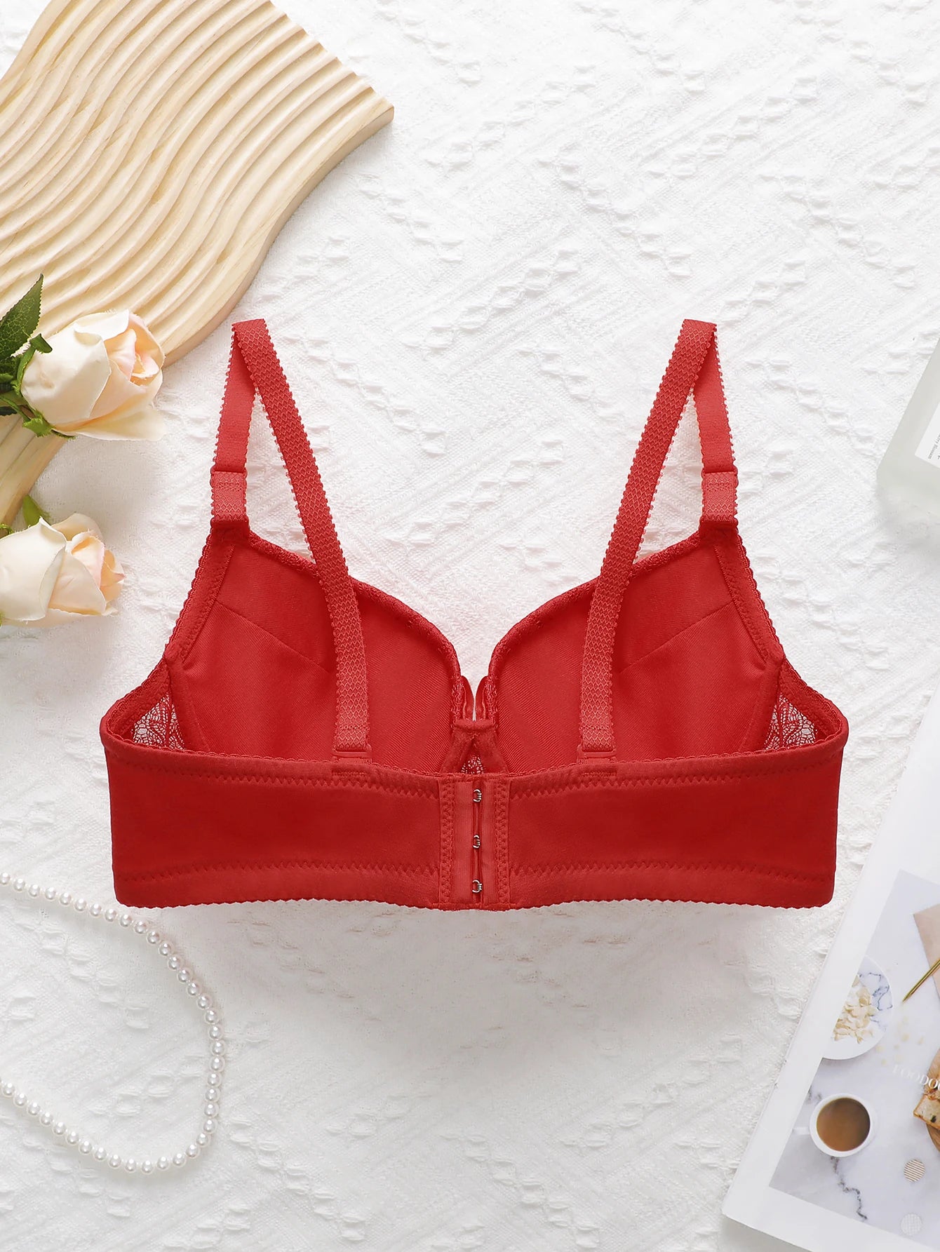 Women Underwire Lace Bra Sexy Push Up Bralette with Matching Panty Everyday Comfort Lingerie solid color brassere size S-XL D176