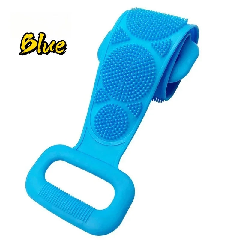 4/2/1PCS Body Sponge Silicone Brushes Bath Towels Scrubber Rubbing Back Peeling Massage Shower Belt Extended Skin Clean Brushes