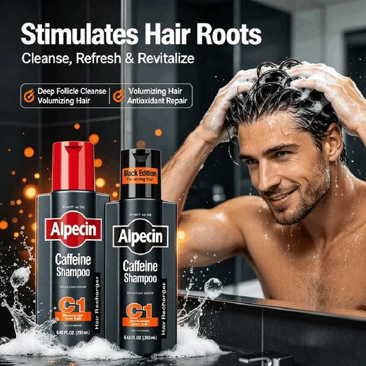 Germany Alpecin C1 Caffeine Anti Baldness Shampoo Men Scalp Oil Control Anti Dandruff Gentle Non-Irritating Fluffy Hair Shampoo