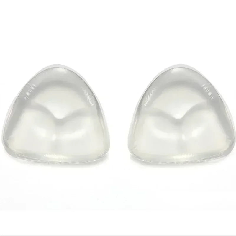 1-2pairs Silicone Bra Inserts Breast Pads Sticky Push-up Women Bra Cup Thicker Nipple Cover Patch Bikini Inserts for Swimsuit