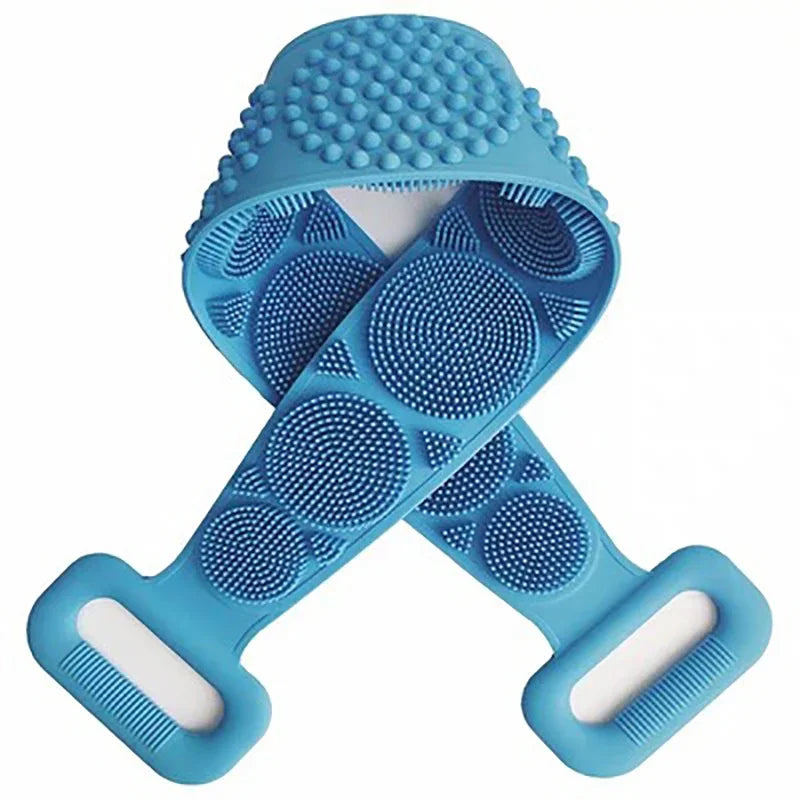 4/2/1PCS Body Sponge Silicone Brushes Bath Towels Scrubber Rubbing Back Peeling Massage Shower Belt Extended Skin Clean Brushes