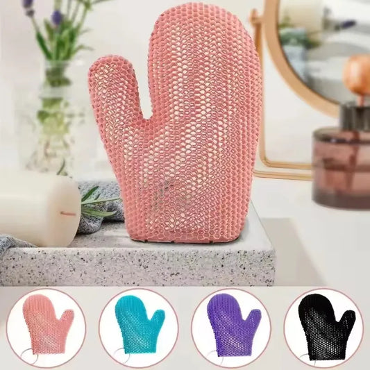 New Honeycomb TPU Exfoliating Shower Glove - Quick-Drying Body Scrubber Sponge for Bathroom