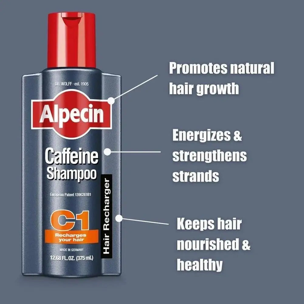Germany Alpecin C1 Caffeine Anti Baldness Shampoo Men Scalp Oil Control Anti Dandruff Gentle Non-Irritating Fluffy Hair Shampoo