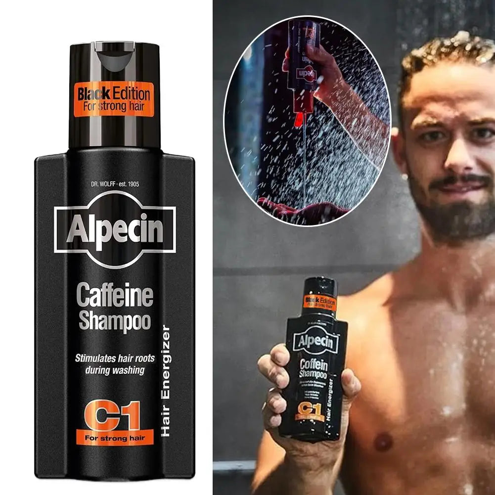 Germany Alpecin C1 Caffeine Anti Baldness Shampoo Men Scalp Oil Control Anti Dandruff Gentle Non-Irritating Fluffy Hair Shampoo