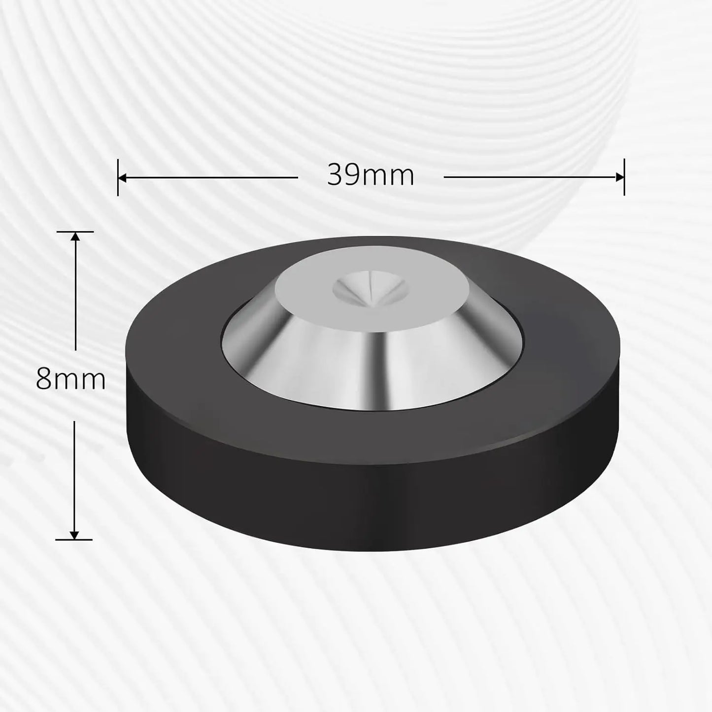 4/8pcsSpeaker Spikes Stand Floor Protectors stainless steel AMP DAC Speaker Stand Base Pad Isolation Feet Improve Sound 39x13mm