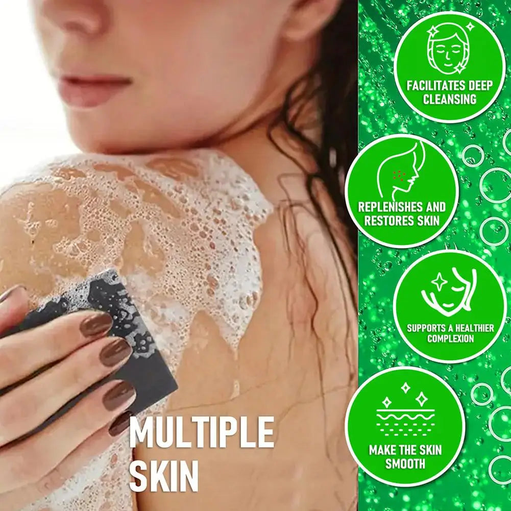 Mens Pine Tar Soap Bar Deep Cleansing Bath Bar Soap with Natural Pine Tar, Smell Fresh Moisturizing Exfoliating Face & Body Wash