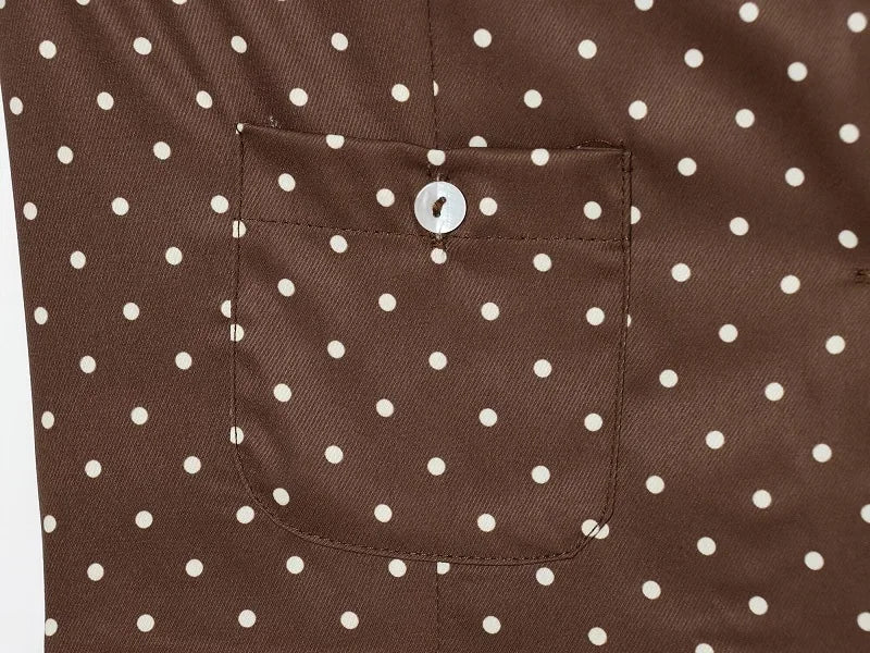 MUJER Polka Dot Crop Top Woman Summer Button Short Tops Woman Holiday Sleeveless Tops Women Set Streetwear Tank Women's Tops