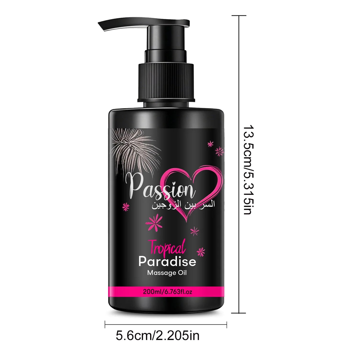 Paradise Massage Oil with Vitamins & Minerals - Nourish & Moisturize, Body Care Massage Oil Perfect for Couple Massage 200ml