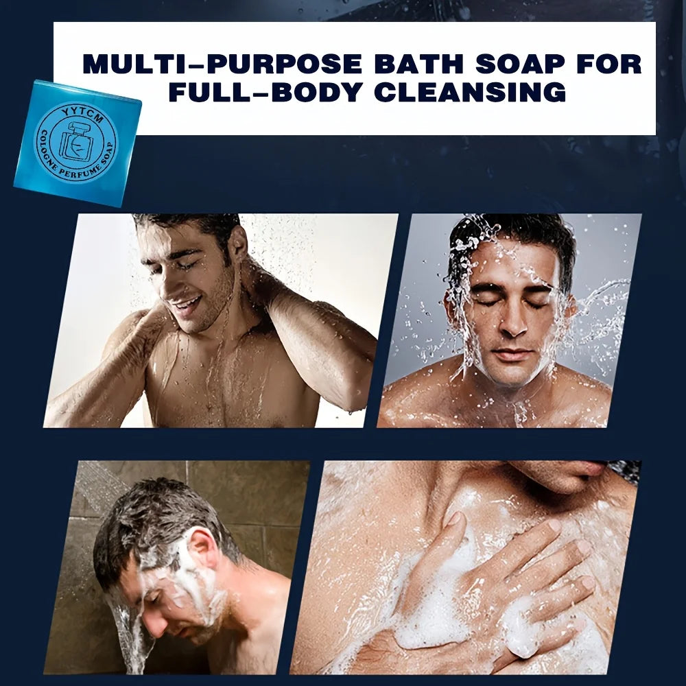 Men's Cologne Soap, Cologne Perfume Soap, Sandalwood Soap, Bath Soap Face Wash Bath Body Soap Essential Oil Handmade Soap 70g