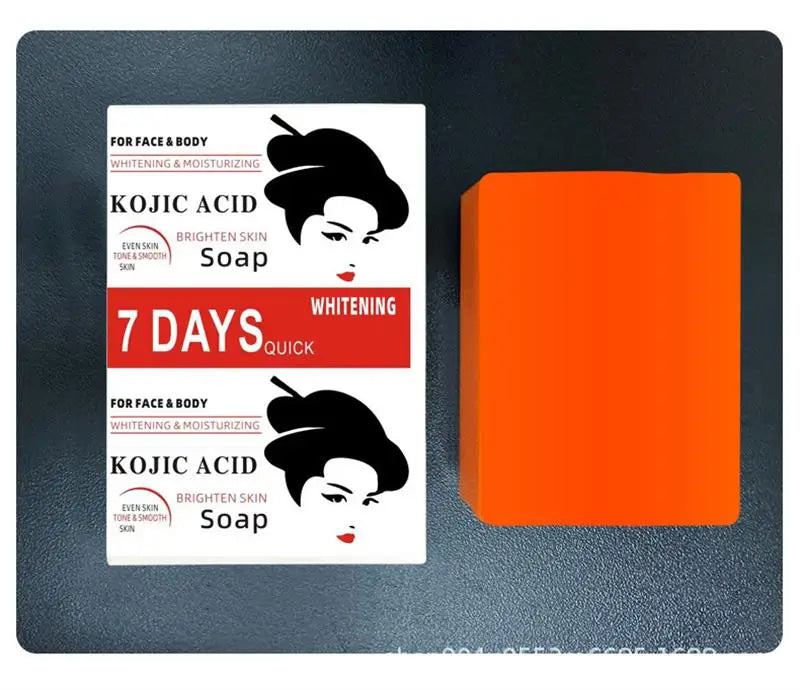 Kojic Acid Body Whitening Soap Deep Skin Bleaching Brighten Body Scrub Knees Intimate Parts Armpits White Nourishing Care Soap