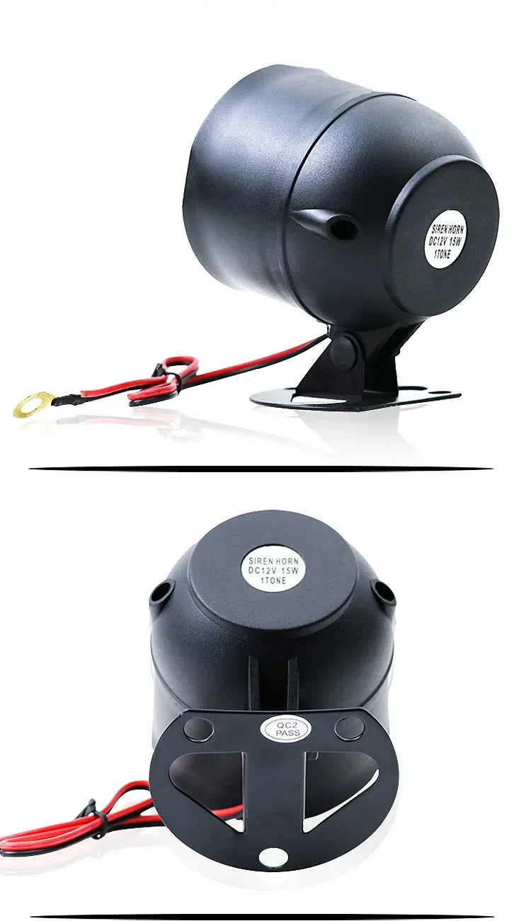 Car Alarm Horn Siren Voice Megaphone 12v15w20w Monophonic Six-tone Tweeter Speaker Sicurity Camara 2 Way Talk Speakers