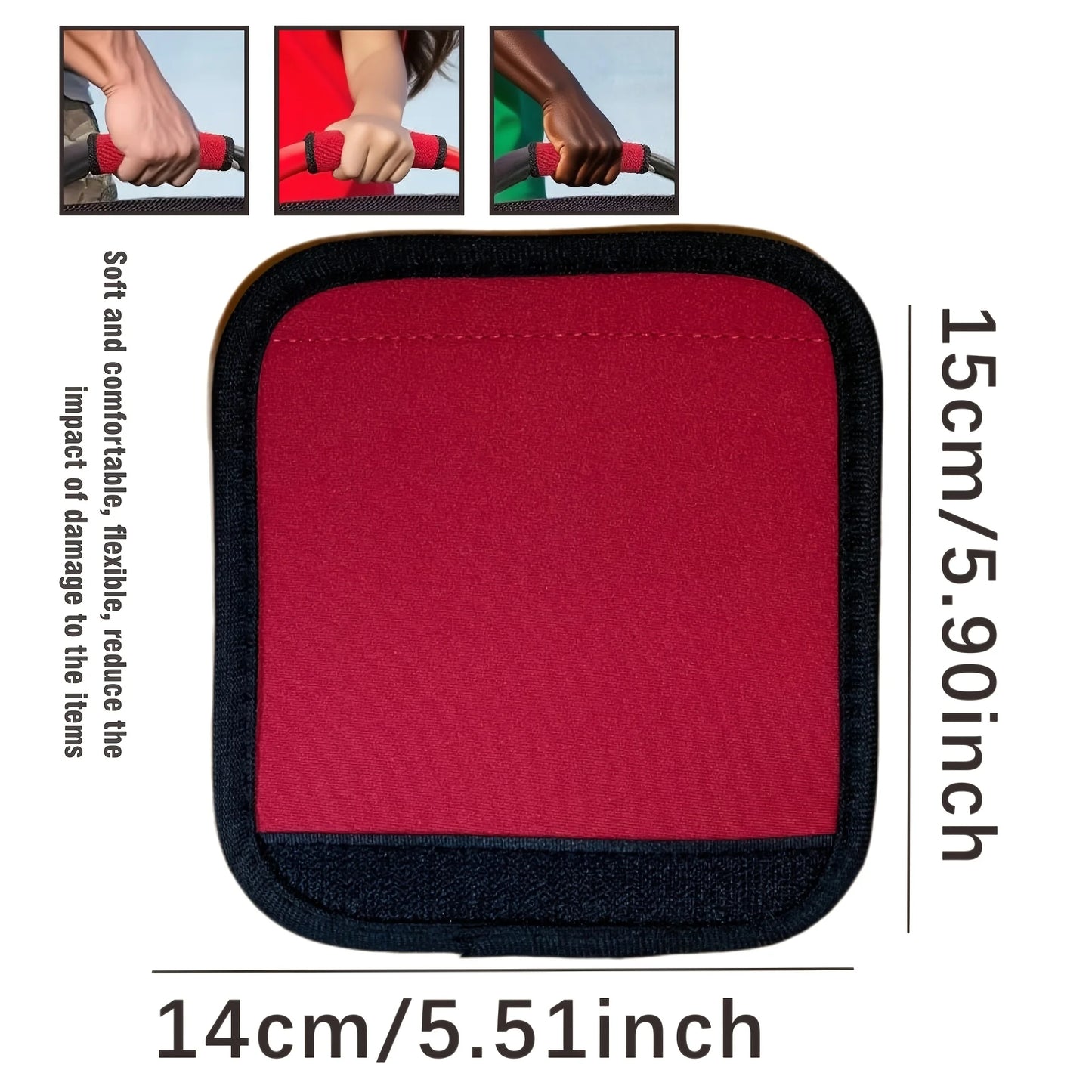 Speakers Handle Grip Wristband | Red Fabric, Durable & Comfortable, for Car Stereo Speakers Accessory | Durable Handle Grip
