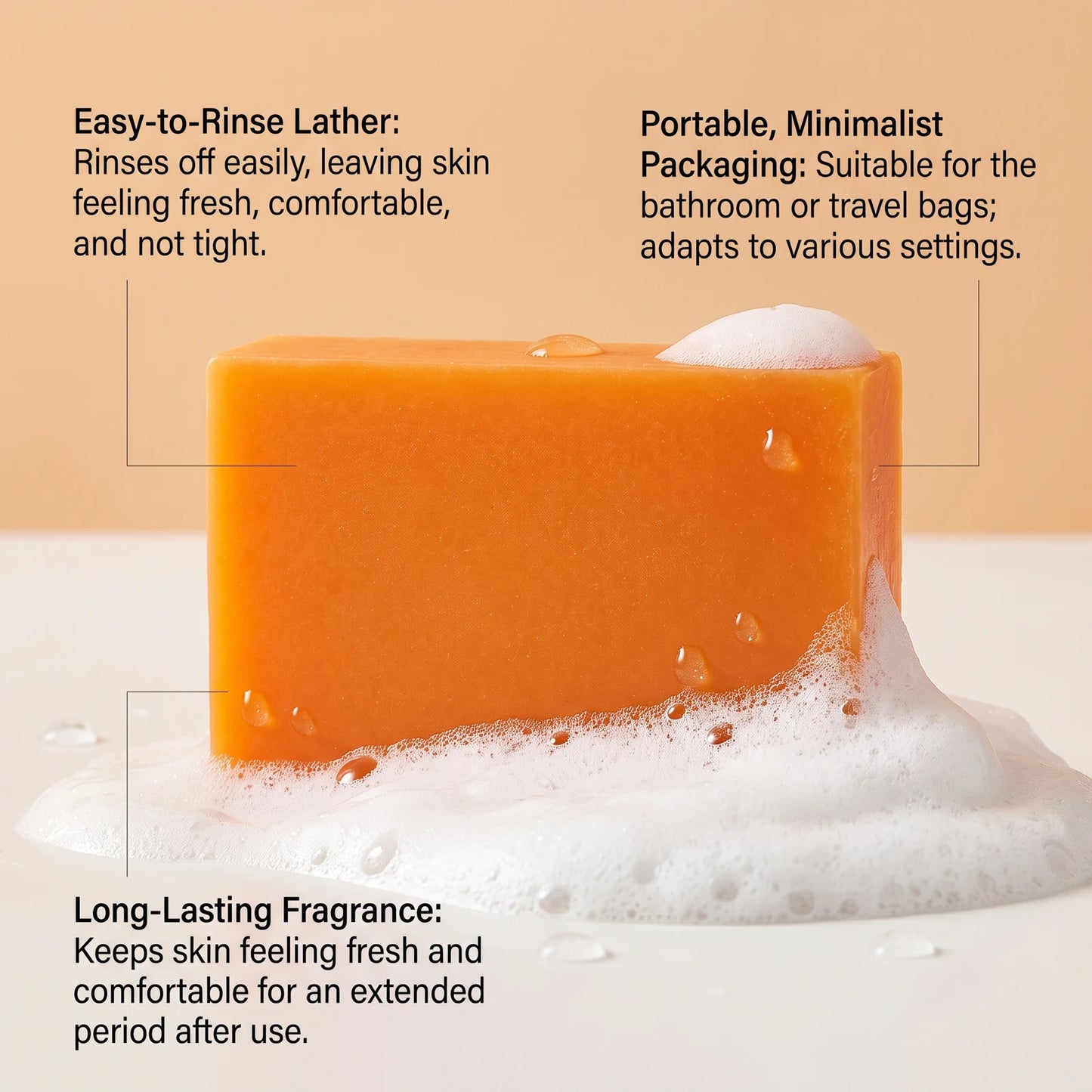 Persimmon Soap Reduce Body Sweat Smell Improve Skin Dryness Natural Deodorant Soap Japanese Persimmon Soaps For All Skin Types