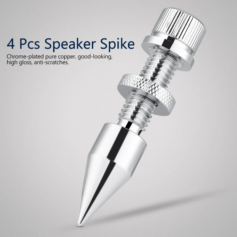 speaker spike feet Speaker Spike Isolation Spikes Stand Foot HiFi Speaker Shockproof Cone Base Pads speaker spike pads