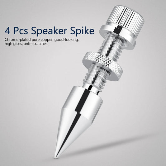 speaker spike feet Speaker Spike Isolation Spikes Stand Foot HiFi Speaker Shockproof Cone Base Pads speaker spike pads