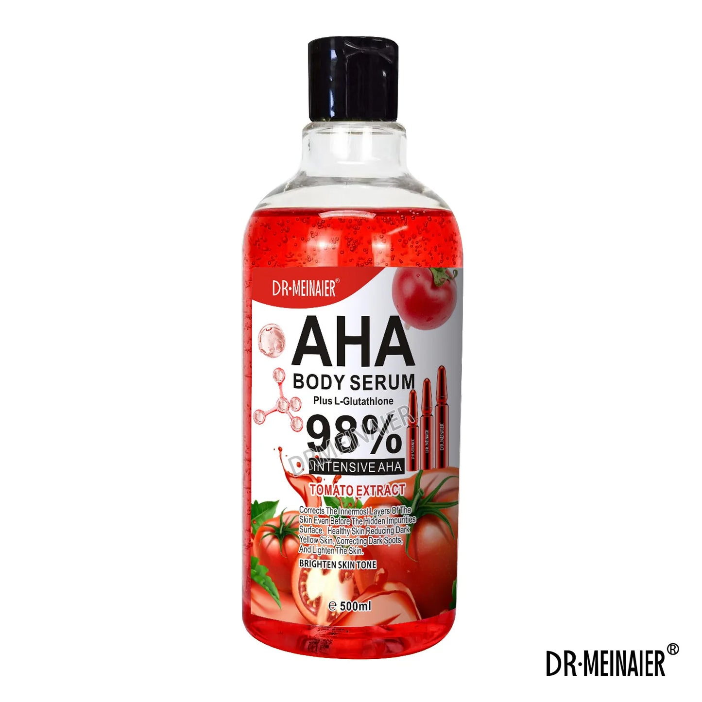 500ml AHA Moisturizing Face Serum Gentle Firming Repair Skin Arbutin Hydrating Brightening Body Serum for Women Men