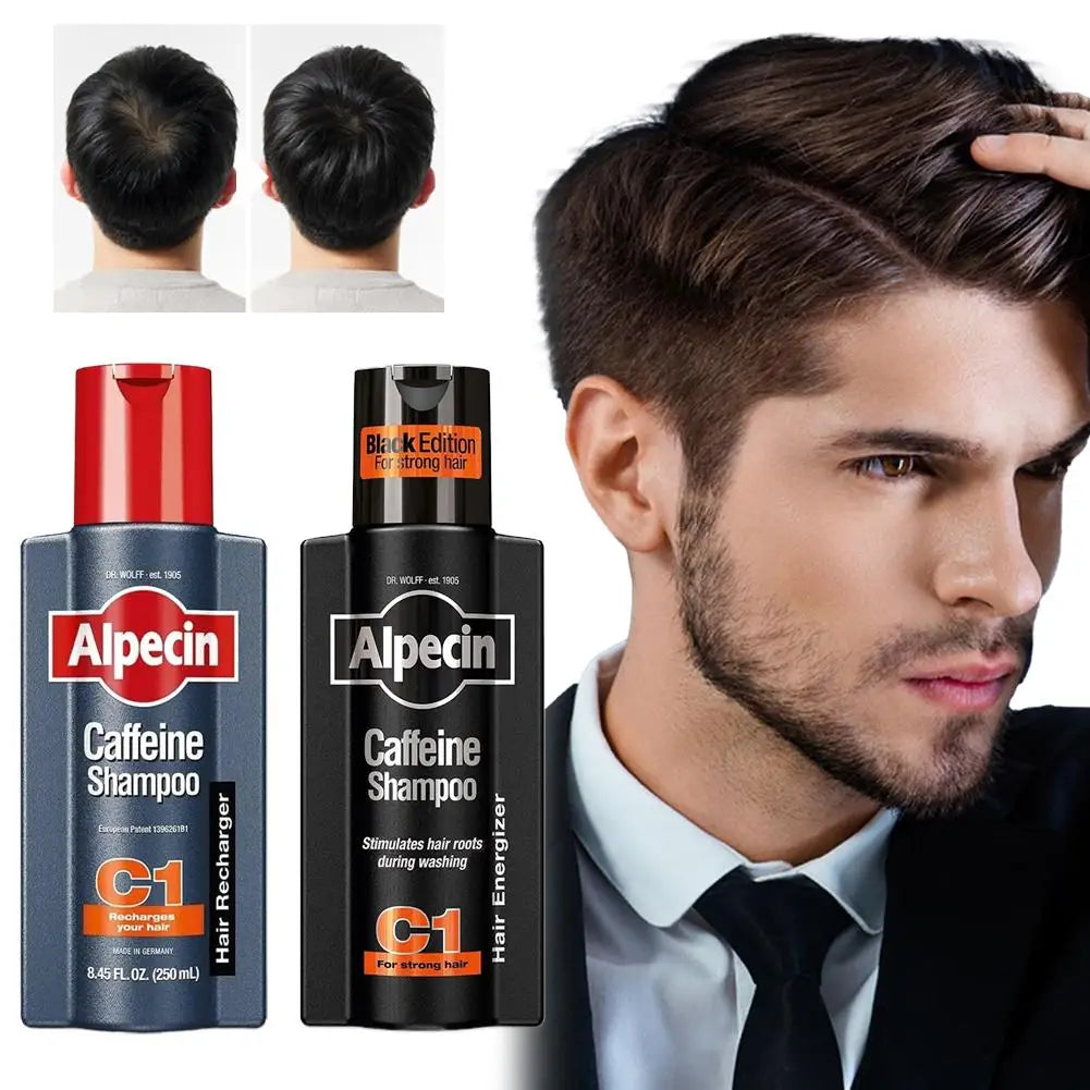 Germany Alpecin C1 Caffeine Anti Baldness Shampoo Men Scalp Oil Control Anti Dandruff Gentle Non-Irritating Fluffy Hair Shampoo