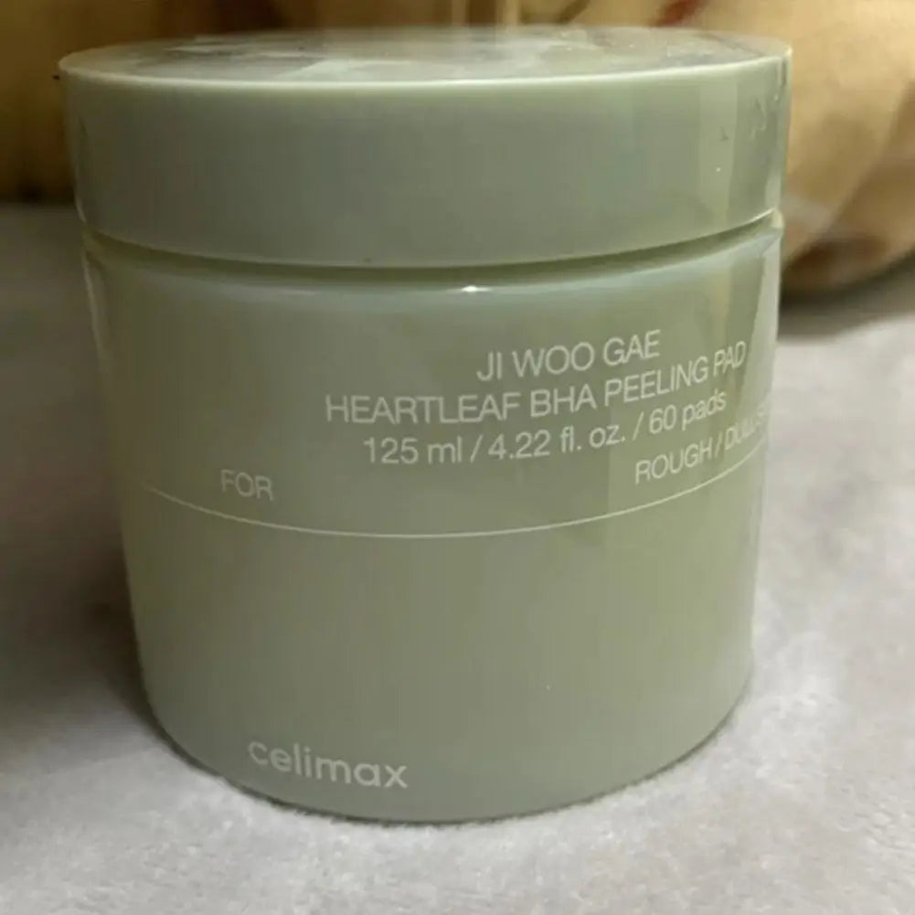 Celimax Ji Woo Gae Heartleaf BHA Peeling Pad For Rough Dull Skin Exfoliating Cotton Sheet Deeply Moisturize Nourish Facial Patch