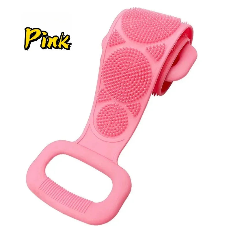 4/2/1PCS Body Sponge Silicone Brushes Bath Towels Scrubber Rubbing Back Peeling Massage Shower Belt Extended Skin Clean Brushes
