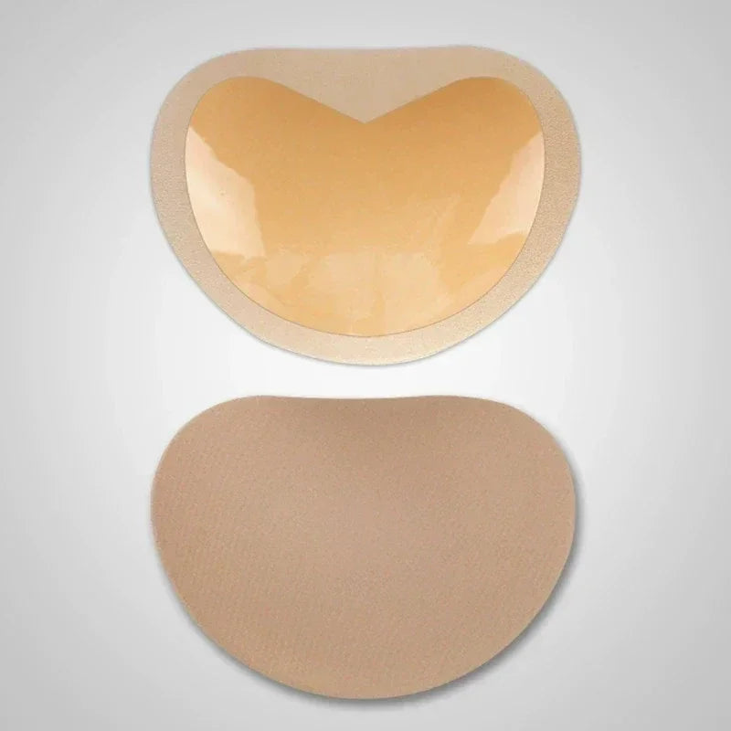 1-2pairs Silicone Bra Inserts Breast Pads Sticky Push-up Women Bra Cup Thicker Nipple Cover Patch Bikini Inserts for Swimsuit