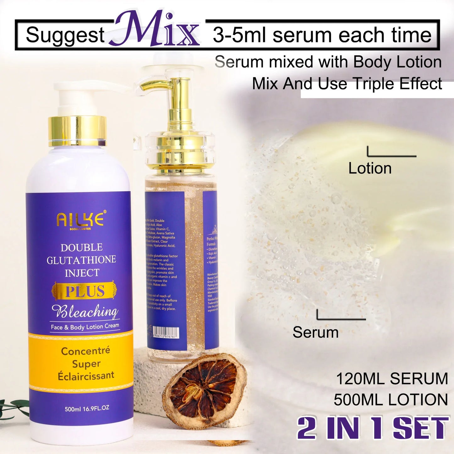 AILKE Premium Skin Lightening Cream - Dark Spot Corrector for Uneven Skin Tone - Face, Body, Underarm, Knees, Elbows, Knuckle